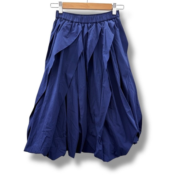 Uniqlo x Marni NWT Navy Balloon Skirt Size XS Avant Garde Volume Casual‎ - Picture 2 of 9